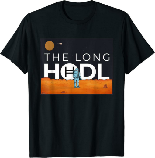 Hedera T-Shirt The Long Hodl To The Moon Crypto Item Bear