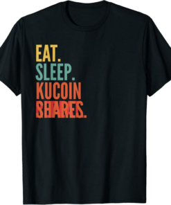 KuCoin T-Shirt Eat Sleep Shares Repeat