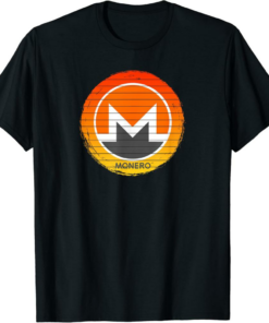 Monero T-Shirt Crypto Fire XMR Cryptocurrency