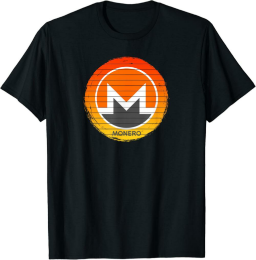 Monero T-Shirt Crypto Fire XMR Cryptocurrency