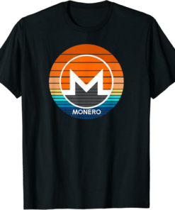 Monero T-Shirt Crypto Modern Cool Color XMR Cryptocurrency