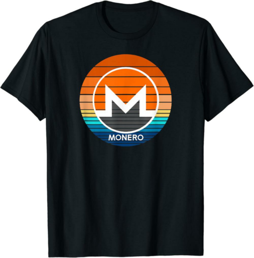 Monero T-Shirt Crypto Modern Cool Color XMR Cryptocurrency