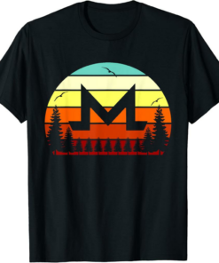 Monero T-Shirt Hodler XMR Retro