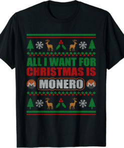 Monero T-Shirt Investor Christmas XMR