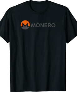 Monero T-Shirt Logo And Text Vintage Distressed Style