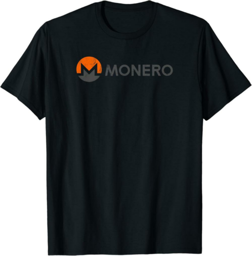 Monero T-Shirt Logo And Text Vintage Distressed Style