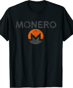 Monero T-Shirt Vintage Coin Logo Design