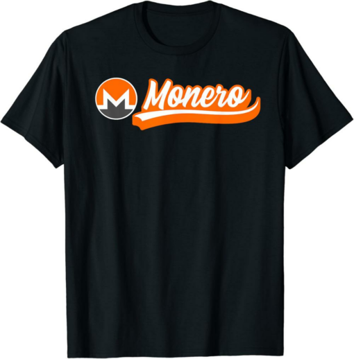 Monero T-Shirt XMR Crypto Coin Sports Team Logo