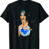 OKB T-Shirt Cryptocurrency Pin-up Girl Hodling An Crypto