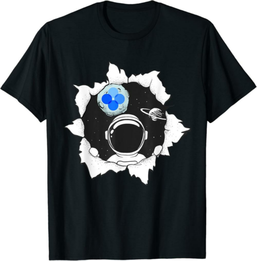 OKB T-Shirt Funny Cryptocurrency Space Man Moon Gear