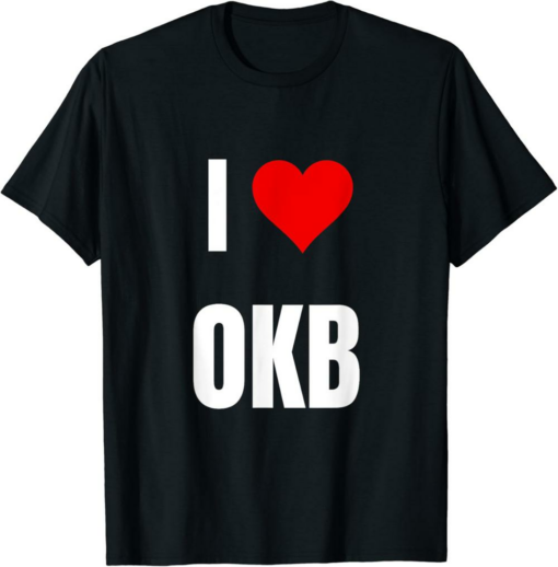 OKB T-Shirt I Love Crypto Saying For The Token Nerd