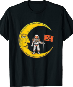 OKB T-Shirt Logo Crypto Flag On Moon To Hodl Bull Market
