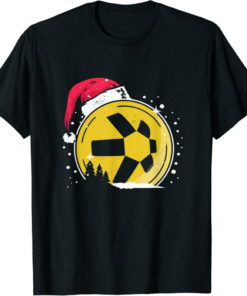 Quant T-Shirt Christmas Santa Hat Hodl Crypto Currency Coin