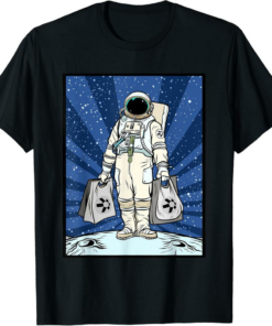 Quant T-Shirt Cryptocurrency Talk To The Moon HODL Space Man