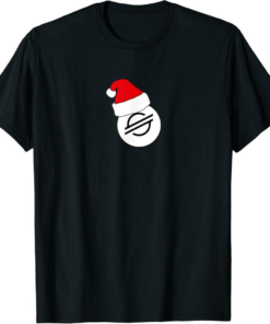 Stellar T-Shirt Christmas Hat Crypto Currency Digital Coin