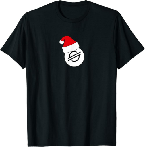 Stellar T-Shirt Christmas Hat Crypto Currency Digital Coin