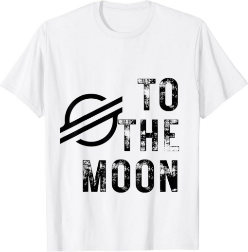 Stellar T-Shirt Coin To The Moon XLM Crypto