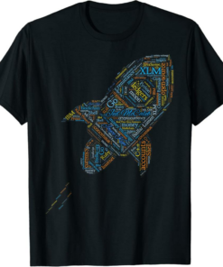 Stellar T-Shirt Lumens Word Cloud Alt Colors Crypto