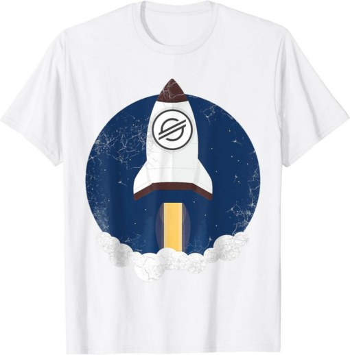 Stellar T-Shirt To The Moon Cryptocurrency Hold XLM