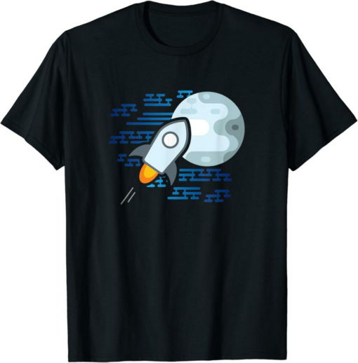 Stellar T-Shirt XLM Lumens Moon Rocket Pro Trader