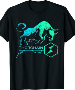 THORChain T-Shirt BULLRUN HODL RUNE Token Moon Millionaire