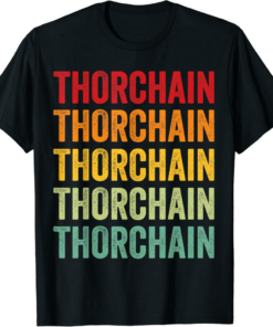 THORChain T-Shirt Crypto Rainbow Text Design