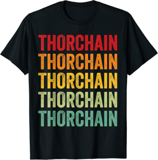 THORChain T-Shirt Crypto Rainbow Text Design