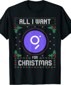 The Graph T-Shirt Christmas Crypto All I Want For Xmas Is