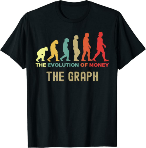 The Graph T-Shirt Crypto The Evolution Of Money Caveman