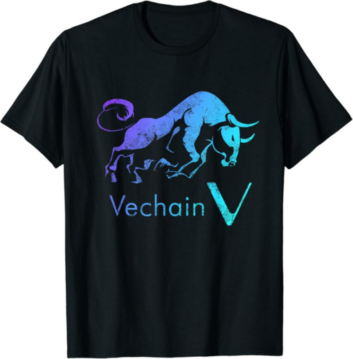 VeChain T-Shirt Crypto BULLRUN HODL VET Token Blockchain