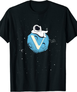 VeChain T-Shirt Cryptocurrency Fun Relaxing Space Man