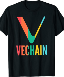 VeChain T-Shirt Cryptocurrency Pastel Colors VET Crypto