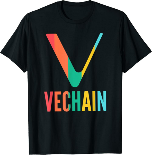 VeChain T-Shirt Cryptocurrency Pastel Colors VET Crypto