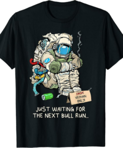 VeChain T-Shirt Cryptocurrency Talk Broke Astronaut Hodling