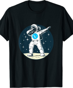 VeChain T-Shirt Cryptocurrency Talk Fun Dabbing Space Man