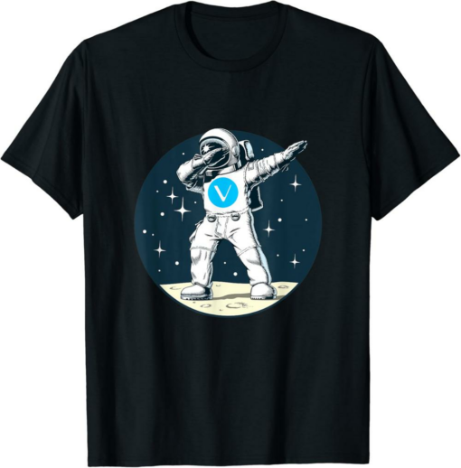 VeChain T-Shirt Cryptocurrency Talk Fun Dabbing Space Man