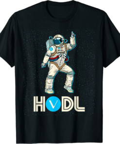 VeChain T-Shirt Cryptocurrency Talk Fun HODL VET Disco Moon