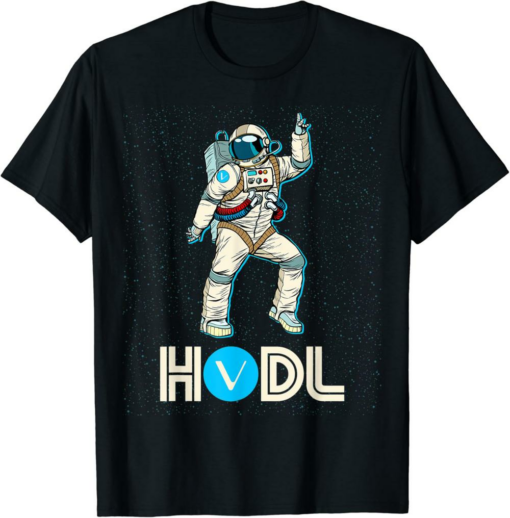 VeChain T-Shirt Cryptocurrency Talk Fun HODL VET Disco Moon