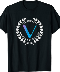 VeChain T-Shirt Millionaire Logo For Cryptocurrency VET