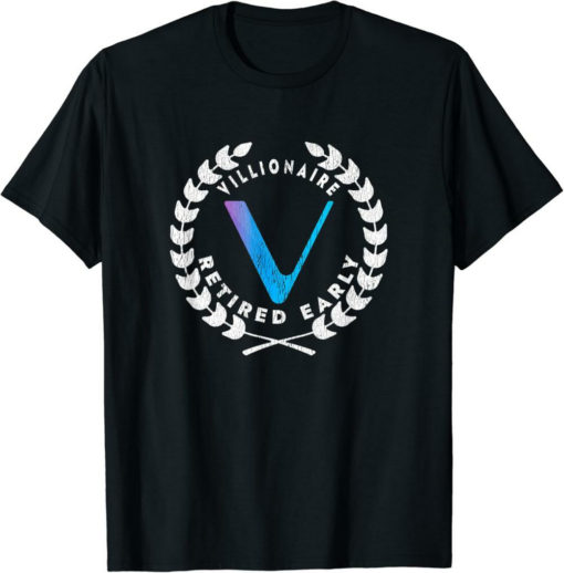 VeChain T-Shirt Millionaire Logo For Cryptocurrency VET