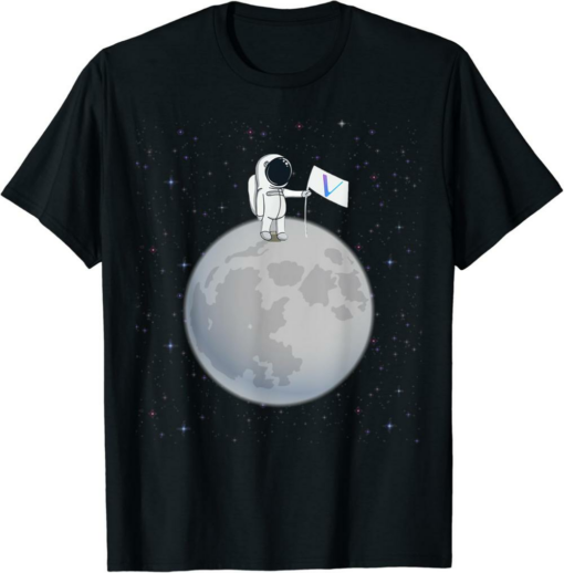 VeChain T-Shirt Official Logo To The Moon For Men Women HODL