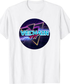 VeChain T-Shirt VET Crypto Cyberpunk 80’s Vintage