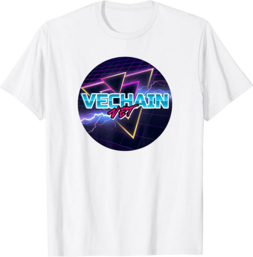 VeChain T-Shirt VET Crypto Cyberpunk 80’s Vintage