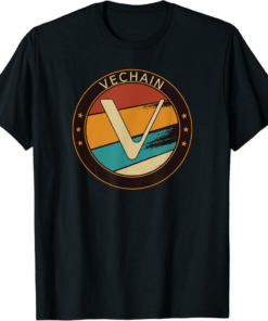 VeChain T-Shirt VET Vintage Crypto Retro Art Cryptocurrency