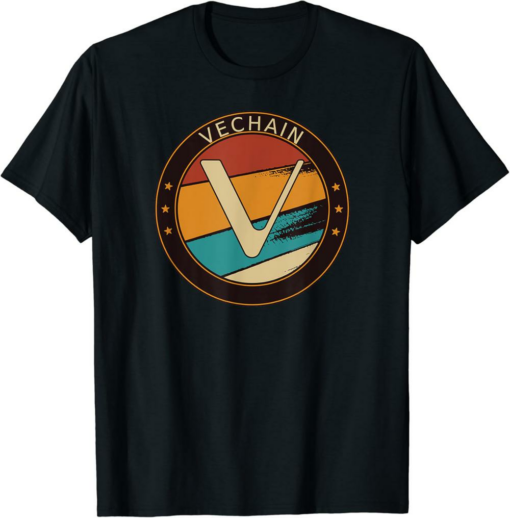 VeChain T-Shirt VET Vintage Crypto Retro Art Cryptocurrency