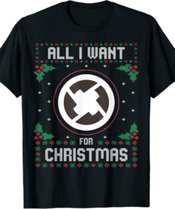0x T-Shirt All I Want For Xmas is Crypto Ugly Sweater