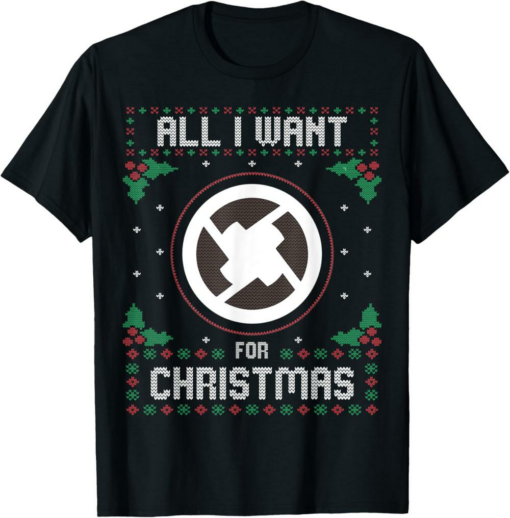 0x T-Shirt All I Want For Xmas is Crypto Ugly Sweater