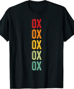 0x T-Shirt Crypto Rainbow Text Design