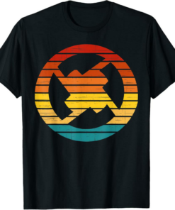 0x T-Shirt Crypto Vintage Retro Sunset Design 60s 70s