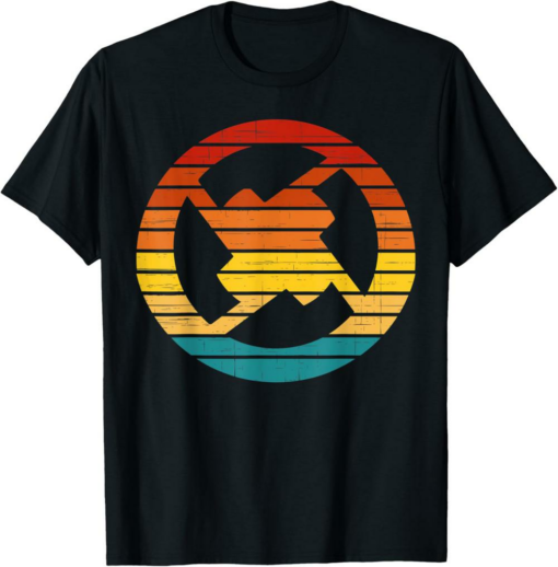 0x T-Shirt Crypto Vintage Retro Sunset Design 60s 70s